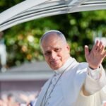 Crowds of nearly one million gathered across Madrid for the pope’s flower-lined procession